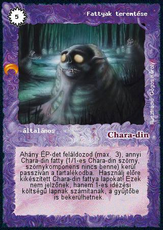 Kiadás: Chara-din visszatér
Gyakoriság: gyakori